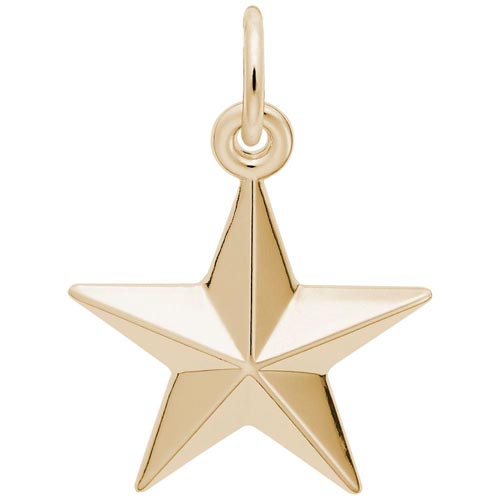 14K Gold Star Charm by Rembrandt Charms 14K Gold Star Charm by Rembrandt Charms
