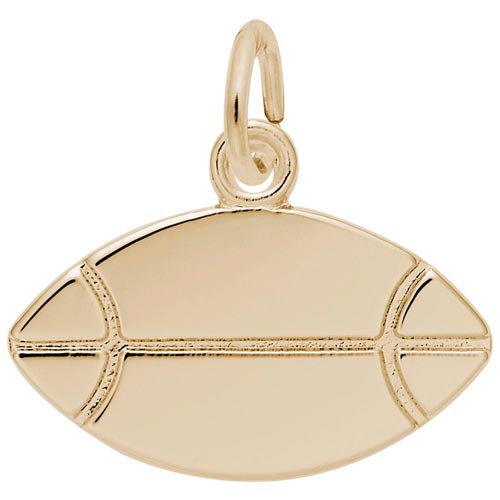 14K Gold Rugby Football Charm by Rembrandt Charms 14K Gold Rugby Football Charm by Rembrandt Charms