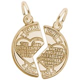 14K Gold Mizpah Charm by Rembrandt Charms