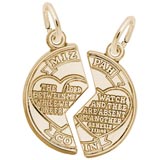 Gold Plated Mizpah Charm by Rembrandt Charms