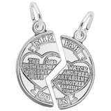 Sterling Silver Mizpah Charm by Rembrandt Charms