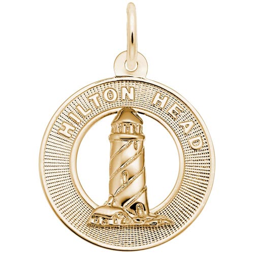 14k Gold Lighthouse, Hilton Head SC by Rembrandt Charms