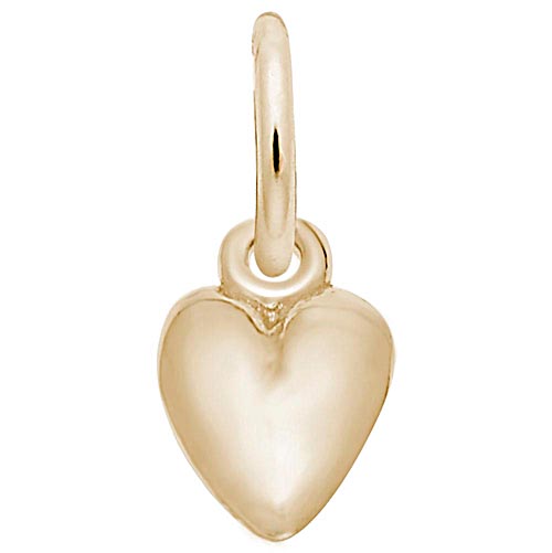 14K Gold Heart Accent Charm by Rembrandt Charms