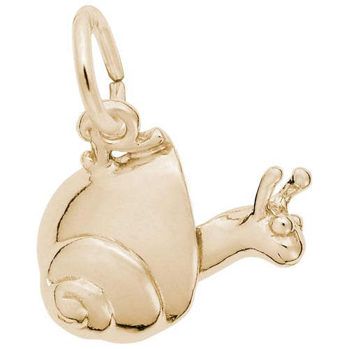 14K Gold Snail Charm by Rembrandt Charms