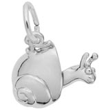 14K White Gold Snail Charm by Rembrandt Charms