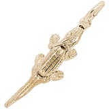 Gold Plate Gator Charm by Rembrandt Charms