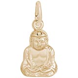 Rembrandt Buddha Accent Charm, 10K Yellow Gold