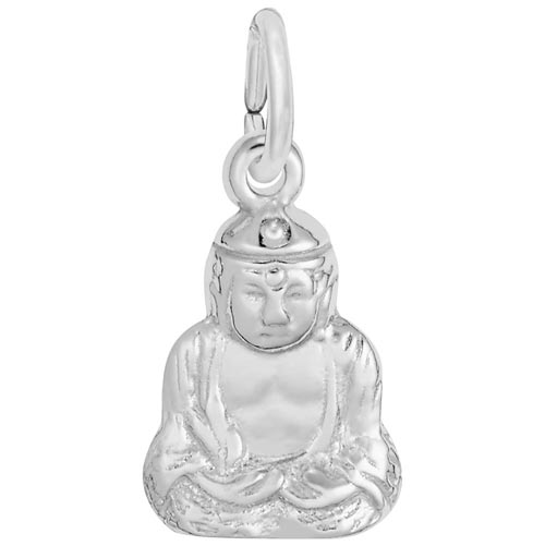 Rembrandt Buddha Accent Charm, Sterling Silver