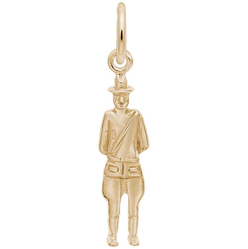 14K Gold Canada Mountie Charm by Rembrandt Charms