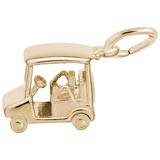 Gold Plated Golf Cart Charm by Rembrandt Charms