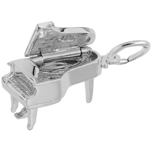 Sterling Silver Baby Grand Piano Charm by Rembrandt Charms Sterling Silver Baby Grand Piano Charm by Rembrandt Charms