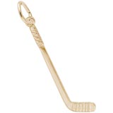 10K Gold Hockey Stick Charm by Rembrandt Charms