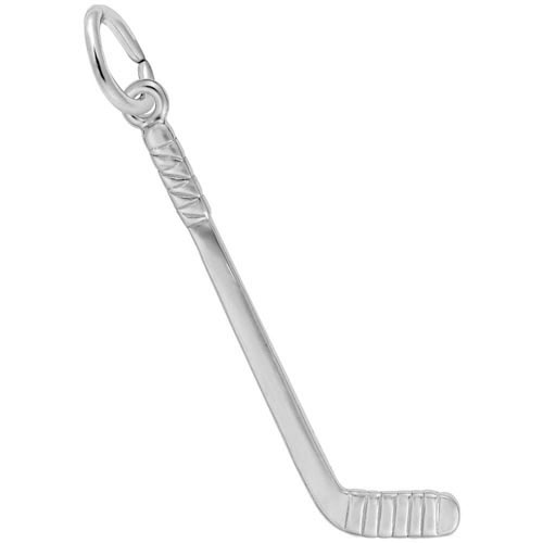 14K White Gold Hockey Stick Charm by Rembrandt Charms