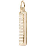 Gold Plate Comb Charm by Rembrandt Charms