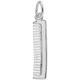14K White Gold Comb Charm by Rembrandt Charms