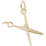 Gold Plate Scissors Charm by Rembrandt Charms