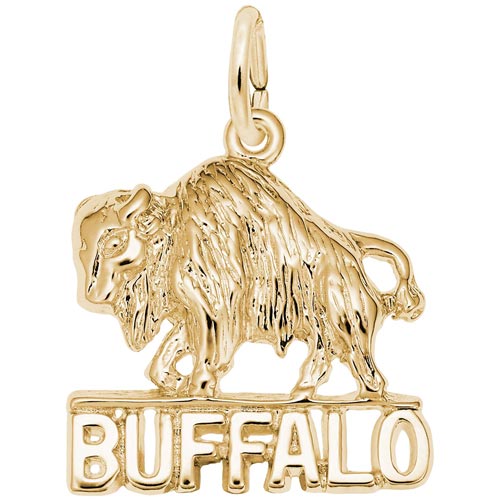 14K Gold Buffalo Charm by Rembrandt Charms