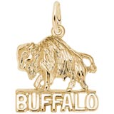 10K Gold Buffalo Charm by Rembrandt Charms