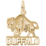 Gold Plated Buffalo Charm by Rembrandt Charms