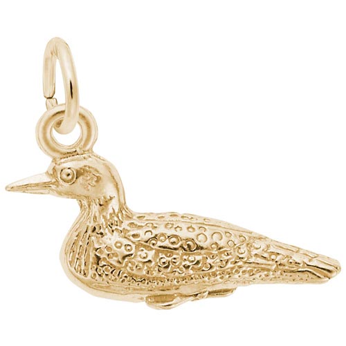 14K Gold Loon Charm by Rembrandt Charms
