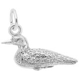 14K White Gold Loon Charm by Rembrandt Charms