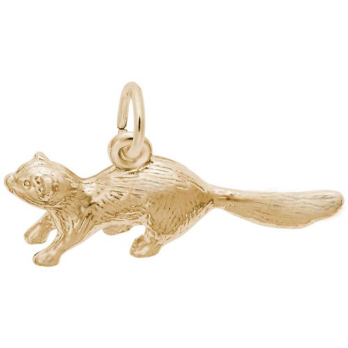 14K Gold Ferret Charm by Rembrandt Charms
