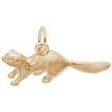 Gold Plate Ferret Charm by Rembrandt Charms