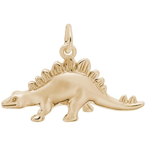 14K Gold Stegosaurus Dinosaur Charm by Rembrandt Charms