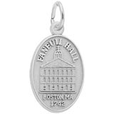 14K White Gold Faneuil Hall Charm by Rembrandt Charms