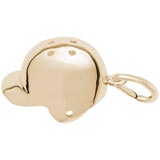 10K Gold Baseball Helmet Charm by Rembrandt Charms