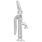 14K White Gold Water Pump Charm by Rembrandt Charms
