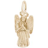Gold Plate Praying Angel Charm by Rembrandt Charms