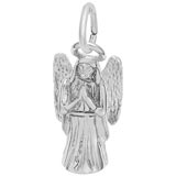 14K White Gold Praying Angel Charm by Rembrandt Charms