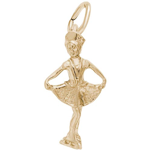 14K Gold Ice Skater Charm by Rembrandt Charms