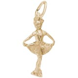 Gold Plate Ice Skater Charm by Rembrandt Charms
