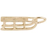 Rembrandt Sled Charm, 10K Yellow Gold
