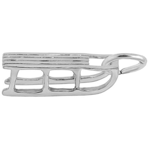 Rembrandt Sled Charm, 14K White Gold Rembrandt Sled Charm, 14K White Gold