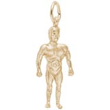 Gold Plate Wrestler Charm by Rembrandt Charms