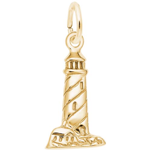10K Gold Coastal Lighthouse Charm by Rembrandt Charms 10K Gold Coastal Lighthouse Charm by Rembrandt Charms