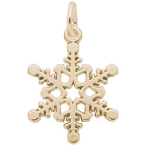 10K Gold Snowflake Charm by Rembrandt Charms