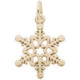 14K Gold Snowflake Charm by Rembrandt Charms