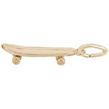 14K Gold Skateboard Charm by Rembrandt Charms