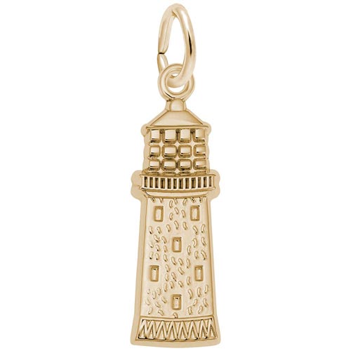 Gold Plated Gibbs Bermuda Lighthouse Charm by Rembrandt Charms Gold Plated Gibbs Bermuda Lighthouse Charm by Rembrandt Charms