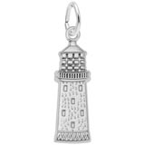 14K White Gold Gibbs Bermuda Lighthouse Charm by Rembrandt Charms