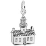 14K White Gold Old Point Loma, CA Lighthouse by Rembrandt Charms