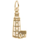 14K Gold Montauk Point, NY Lighthouse by Rembrandt Charms