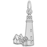 14K White Gold Cape Florida Lighthouse Charm by Rembrandt Charms
