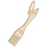 Gold Plate Paintbrush Charm by Rembrandt Charms