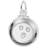 14K White Gold Mining for Gold Pan Charm by Rembrandt Charms