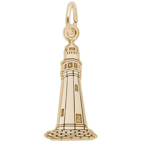 Gold Plated Buffalo NY Lighthouse Charm by Rembrandt Charms Gold Plated Buffalo NY Lighthouse Charm by Rembrandt Charms